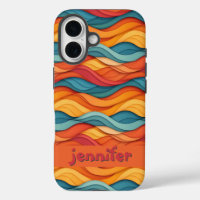 Customisable Colourful Wave Pattern