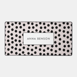 Customisable colours Polka dots Desk Mat