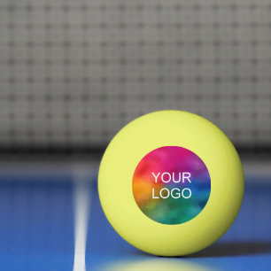 Customisable Company Logo Emblem Template Yellow Ping Pong Ball