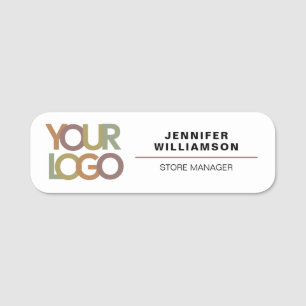 Customisable Company Logo & Employee Name Tag