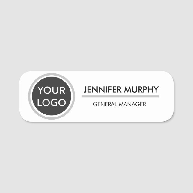Customisable Company Logo & Employee Name Tag (Front)