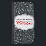 Customisable Composition Notebook Galaxy4S Wallet<br><div class="desc">It's time to go old school with this Customisable Composition Notebook Samsung Galaxy 4S Wallet Case! The design features a classic black and white cover of the composition book of everyone's childhood. You can customise the case by clicking the "customise it" icon and simply changing the text in the space...</div>