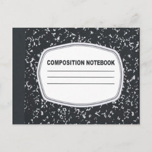 Customisable Composition Notebook Postcard