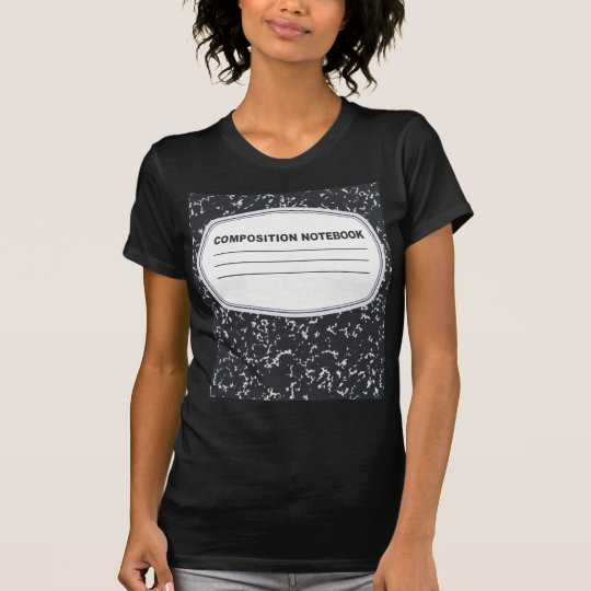Customisable Composition Notebook T-Shirt