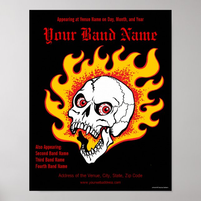 Customisable Concert Poster (Front)