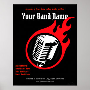 Customisable Concert Poster