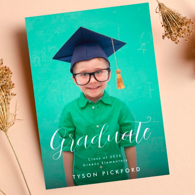 Customisable Congrats Elementary Photo Graduate Announcement (Creator Uploaded)