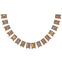 Customisable CONGRATULATIONS! Simulated Burlap