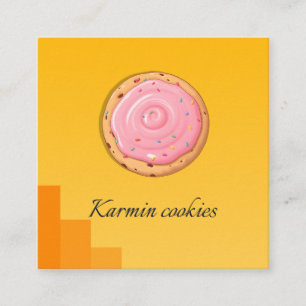 Customisable Cookie Shop Business Card Design