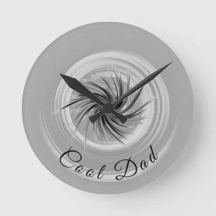 Customisable Cool Dad Contemporary Design Round Clock