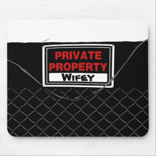 Customisable Cool Fun Unique Wifey Mouse Mat
