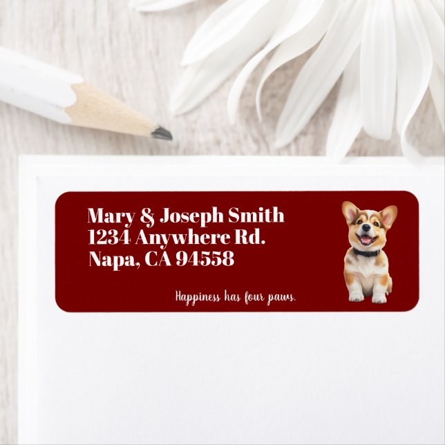 Customisable Corgi Address Labels (Insitu)