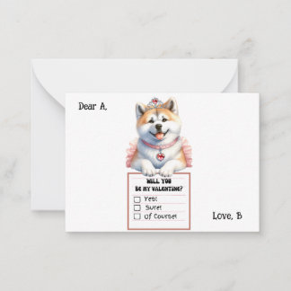 Customisable Corgi Puppy Valentine Card