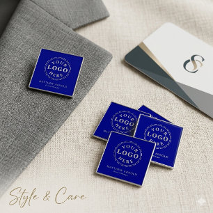 Customisable Corporate Logo Name Badge Button