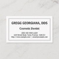 Customisable Cosmetic Dentist Business Card