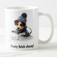 Customisable Cosy Jack Russell Terrier Snow Day
