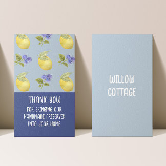 Customisable Cottage Jam and Preserves Thank You  Business Card