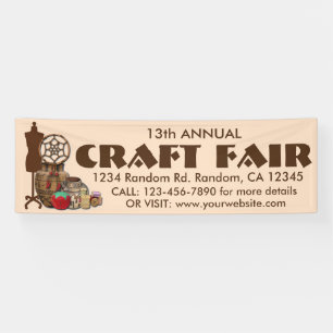 Customisable Craft Fair banner sign