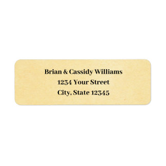 Customisable Cream Christmas Return Address Labels