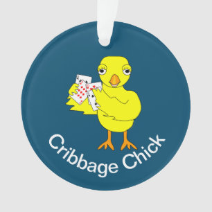 Customisable Cribbage Chick Ornament