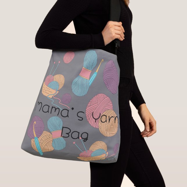 Customisable Crossbody Yarn Bag (Close Up)