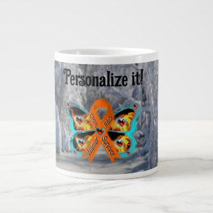 customisable CRPS RSD Warrior Survivor butterfly Large Coffee Mug