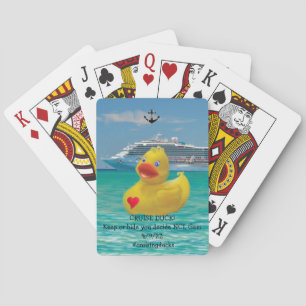 Customisable cruise duck  playing cards