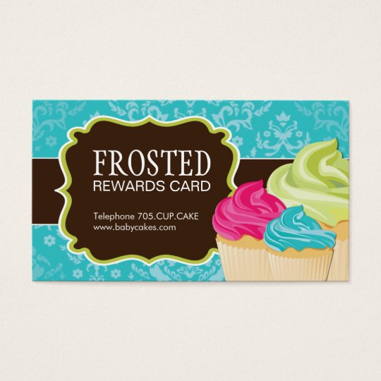 Customisable Cupcake Rewards Cards