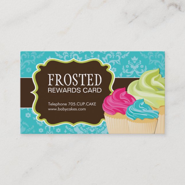 Customisable Cupcake Rewards Cards (Front)