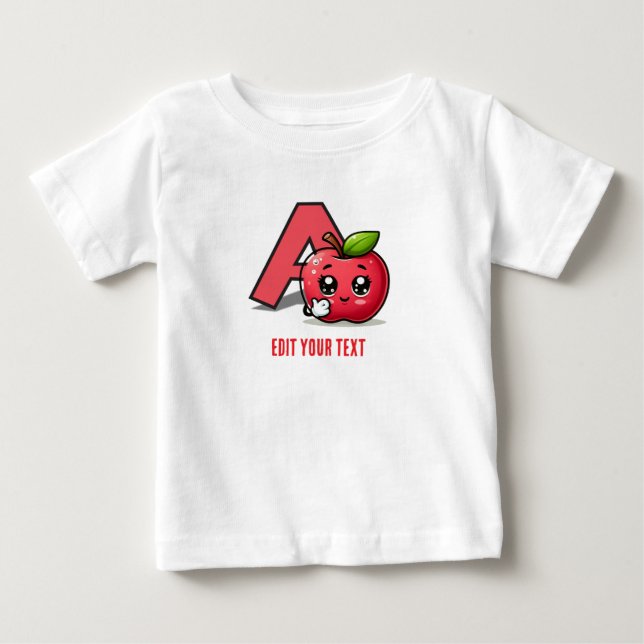 Customisable Cute Baby T shirt (Front)