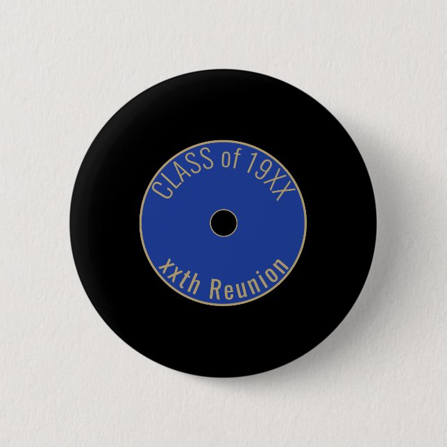 Customisable, Cute Class reunion 6 Cm Round Badge (Front)