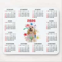 Customisable Cute Cockapoo Dog Calendar