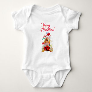 Customisable Cute Cockapoo Dog Yappy Christmas Baby Bodysuit