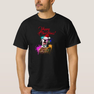 Customisable Cute Dalmatian Dog Yappy Christmas T-Shirt