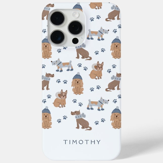 Customisable Cute Frenchie Terrier Retriever Dogs Case-Mate iPhone Case (Back)