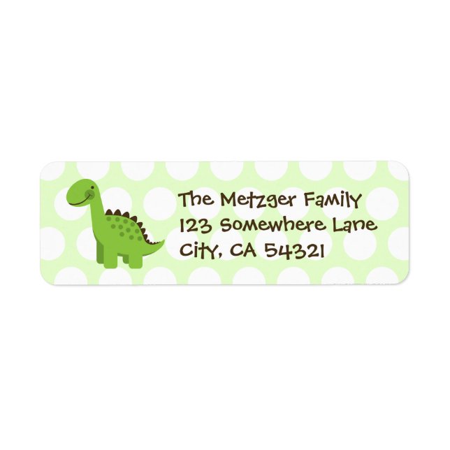 Customisable Cute Green Dinosaur (Front)