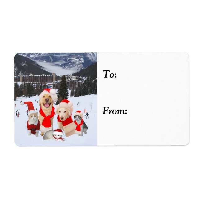 Customisable Cute Holiday Pets (Front)