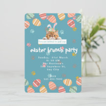 Customisable Cute Orange Cat Bunny Easter