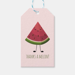 Customisable Cute Smiling Watermelon Gift Tags