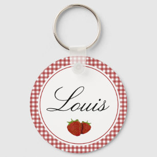 Customisable Cute Strawberry Key Ring