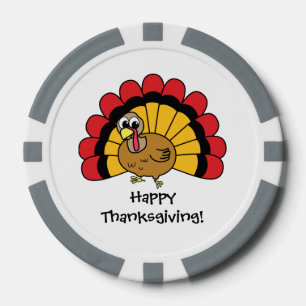 Customisable Cute Turkey Poker Chips