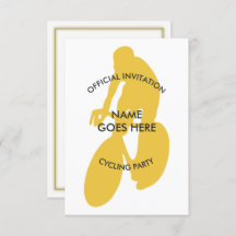 Customisable Cycling Party Invitation