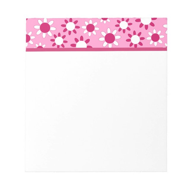 Customisable Daisies Notepad (Front)