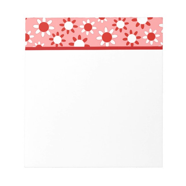 Customisable Daisies Notepad (Front)