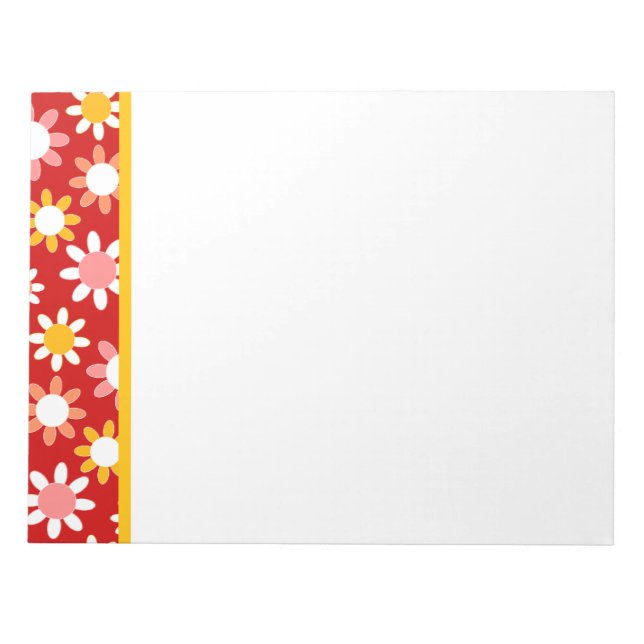Customisable Daisies Notepad (Front)