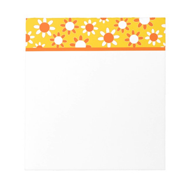 Customisable Daisies Notepad (Front)
