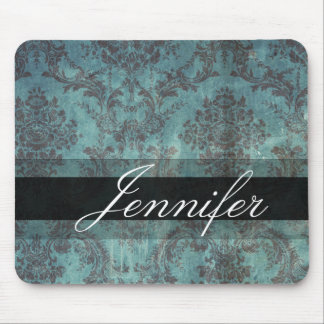 Customisable damask design mouse mat