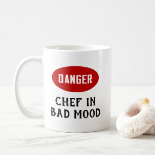 Customisable Danger Chef in Bad Mood Coffee Mug