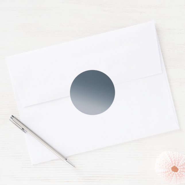 Customisable Dark Blue Gradient Sticker (Envelope)