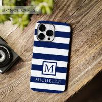Customisable Dark Navy Blue White Colour block
